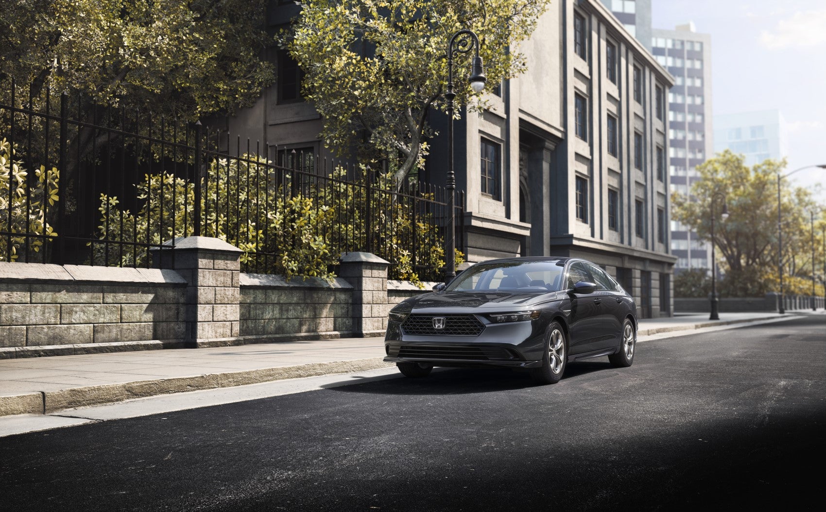 Honda Accord parked on city side street